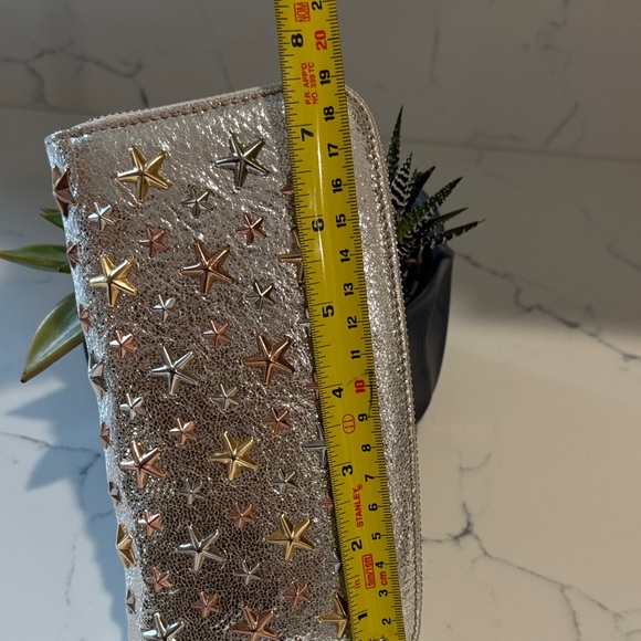Jimmy Choo Filipa Star Studded Zip Around Long Wallet - Picture 13 of 14
